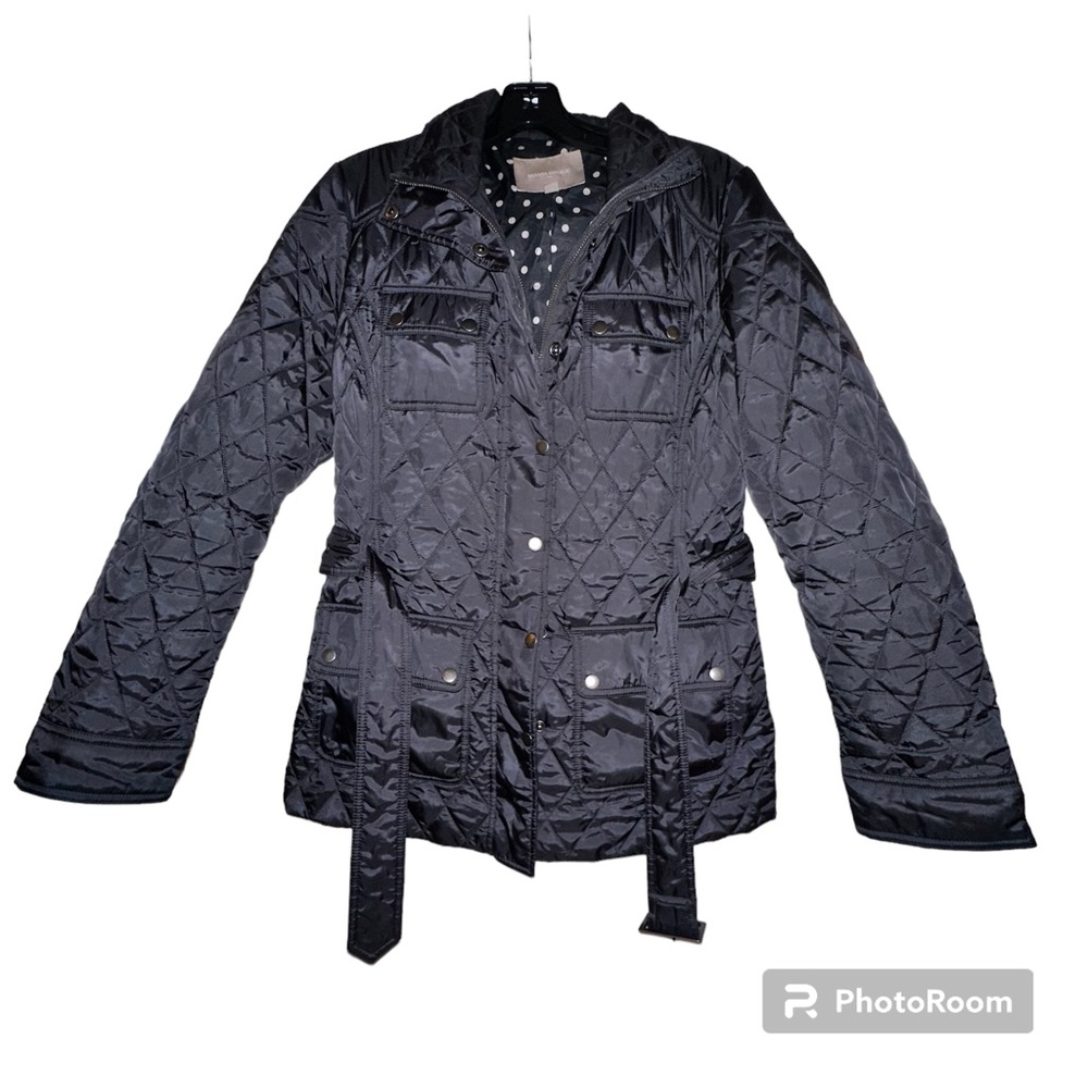 Banana Republic quilted jacket with belt